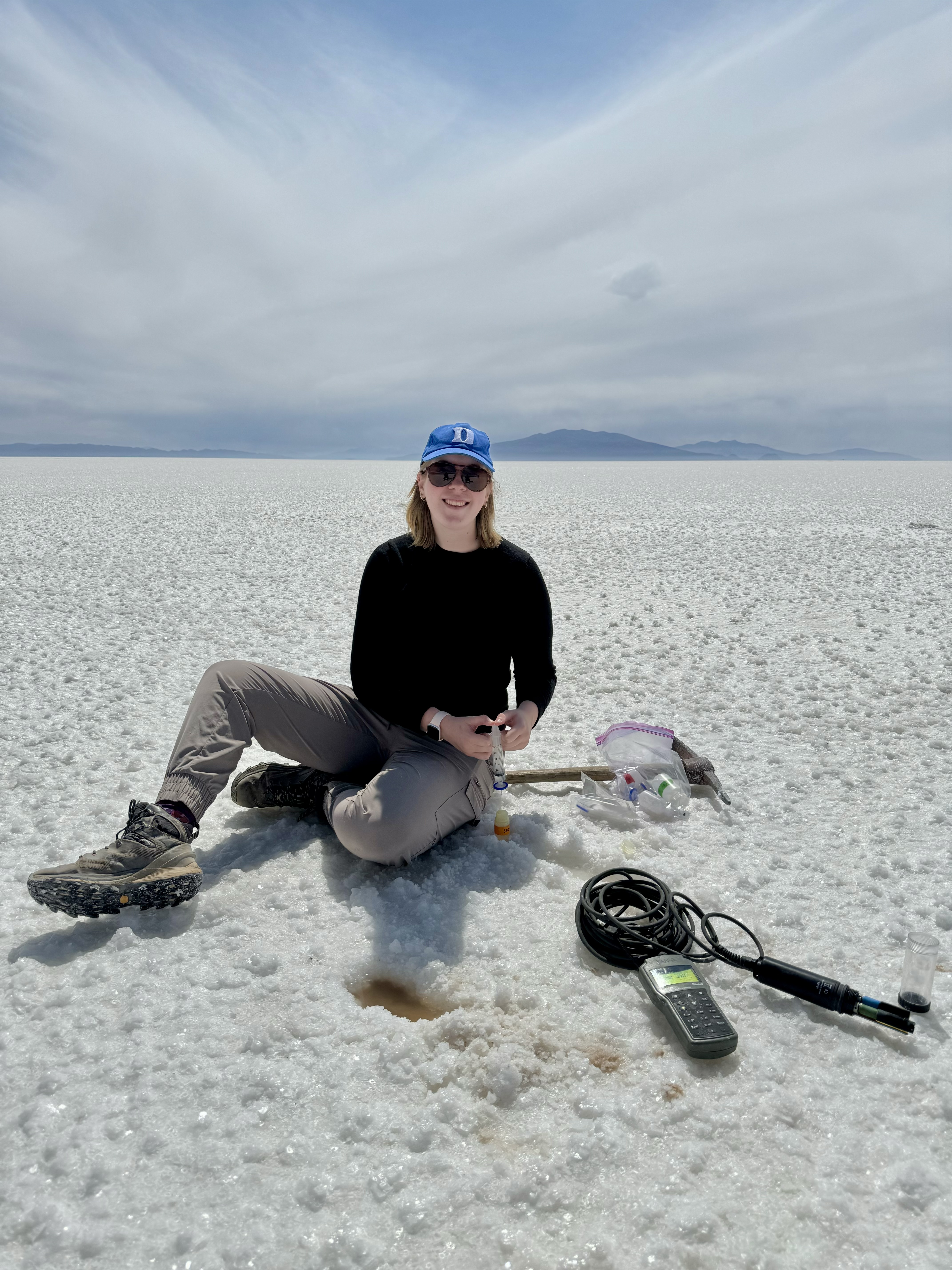 Field team sampling brines