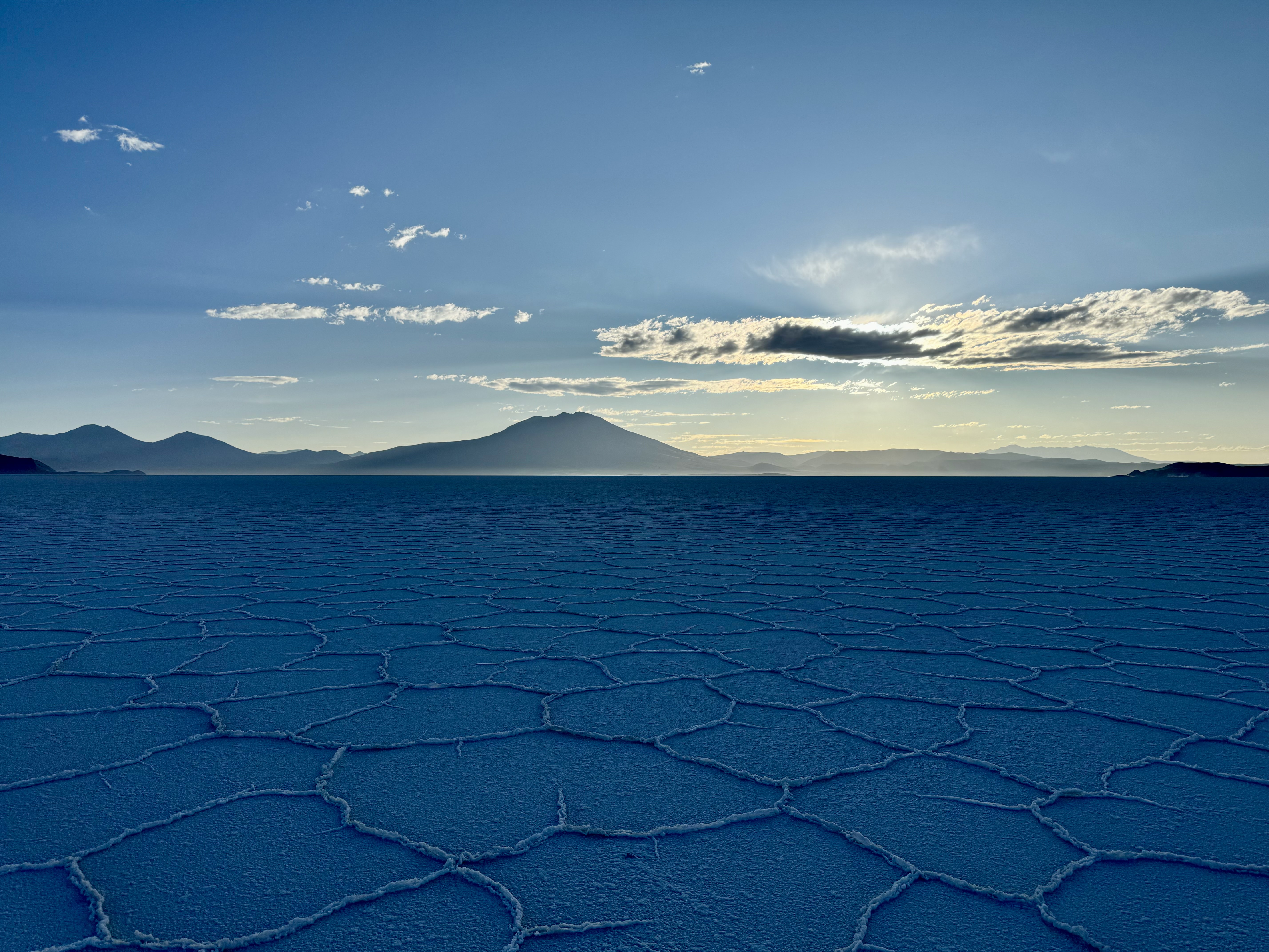 Blue glow on Salar de Uyuni
