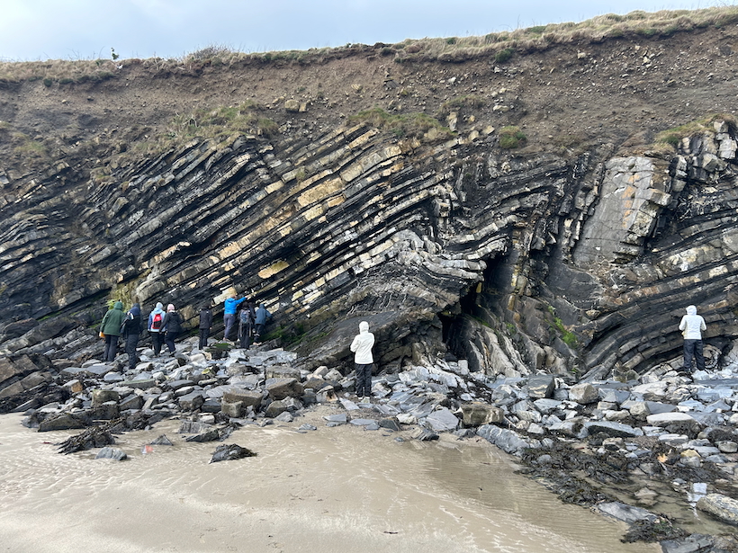 Field trip in Ireland - folded outcrop